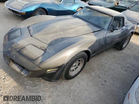 1981 Chevrolet Corvette with VIN 1G1AY8763B5103059, listed as a Copart auction lot 75293044 with 91,784 mi miles and Salvage Title. Bid and sale history available at carsss.com. Image 1.