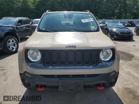 2016 Jeep Renegade Trailhawk with VIN ZACCJBCT5GPD57612, listed as a Copart auction lot 64774845 with 173,915 mi miles and Clean title. Bid and sale history available at DreamBid. Image 5.
