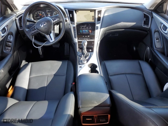 2020 Infiniti Q50 EDITION 30 with VIN JN1EV7AP7LM203723, listed as a Copart auction lot 81773534 with 33,985 mi miles and Salvage Title. Bid and sale history available at carsss.com. Image 8.