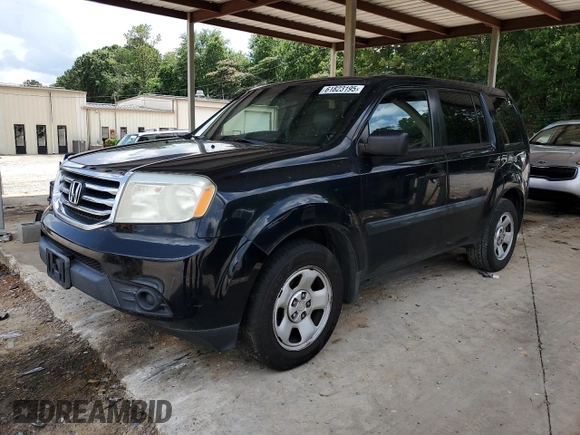 2013 Honda Pilot LX with VIN 5FNYF3H2XDB036830, listed as a Copart auction lot 61823195 with 243,817 mi miles and Clean title. Bid and sale history available at DreamBid. Image 1.