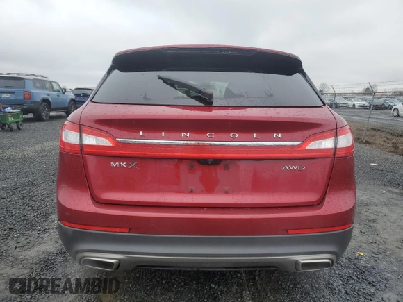 2016 Lincoln MKX Reserve with VIN 2LMTJ8LR3GBL27908, listed as a Copart auction lot 43837685 with 141,181 mi miles and Salvage Title. Bid and sale history available at carsss.com. Image 6.
