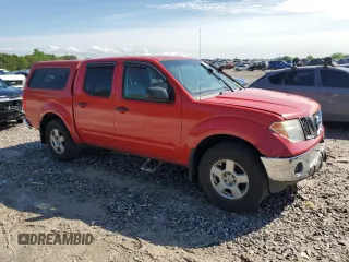 2005 Nissan Frontier LE with VIN 1N6AD07W15C443067, listed as a Copart auction lot 57390495 with 128,956 mi miles and Clean title. Bid and sale history available at DreamBid. Image 4.