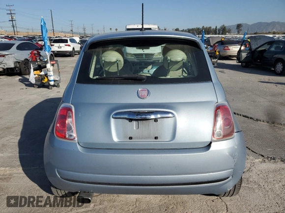 2013 FIAT 500 Pop with VIN 3C3CFFAR4DT560161, listed as a Copart auction lot 52054645 with 66,870 mi miles and Clean title. Bid and sale history available at DreamBid. Image 6.