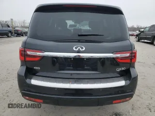 2024 Infiniti QX80 LUXE with VIN JN8AZ2AE0R9330122, listed as a Copart auction lot 88678885 with 6,783 mi miles and Salvage Title. Bid and sale history available at carsss.com. Image 6.