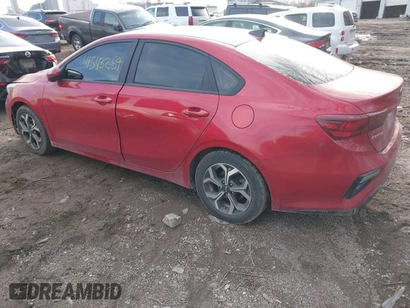 2020 Kia Forte LXS with VIN 3KPF24AD6LE222809, listed as a IAAI auction lot 41543259 with 147,978 mi miles. Bid and sale history available at carsss.com. Image 3.