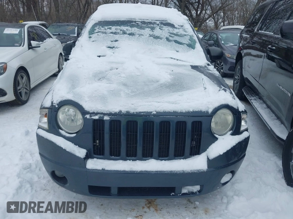 2007 Jeep Compass Sport with VIN 1J8FF47W37D260933, listed as a IAAI auction lot 41339447 with 0 mi miles. Bid and sale history available at carsss.com. Image 6.