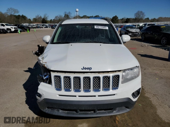 2015 Jeep Compass Latitude with VIN 1C4NJCEB2FD401761, listed as a Copart auction lot 49215505 with 154,896 mi miles and Salvage Title. Bid and sale history available at carsss.com. Image 5.
