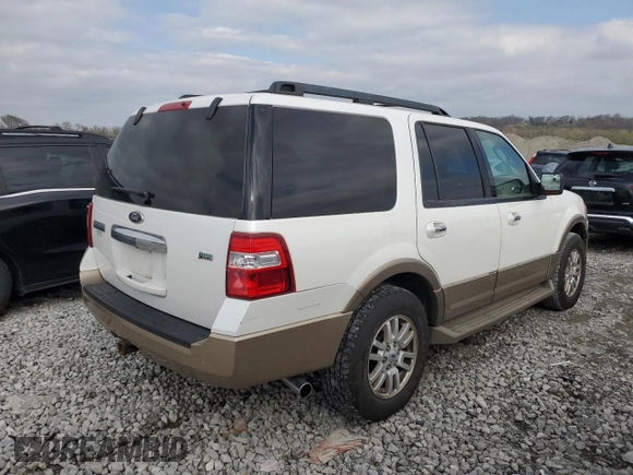 2014 Ford Expedition King Ranch with VIN 1FMJU1J58EEF56703, listed as a Copart auction lot 52916595 with 143,981 mi miles and Salvage title. Bid and sale history available at DreamBid. Image 3.