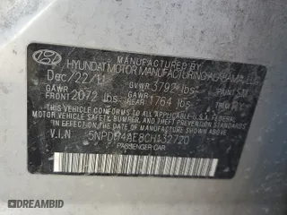 2012 Hyundai Elantra Limited with VIN 5NPDH4AE8CH132720, listed as a Copart auction lot 44357175 with 181,657 mi miles and Salvage Title. Bid and sale history available at carsss.com. Image 14.