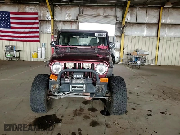2003 Jeep Wrangler Sahara with VIN 1J4FA59S03P336844, listed as a Copart auction lot 49290345 with 167,726 mi miles and Salvage title. Bid and sale history available at DreamBid. Image 11.