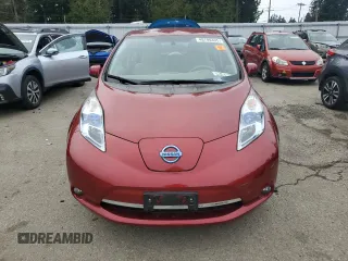 2012 Nissan LEAF SL with VIN JN1AZ0CP5CT017885, listed as a Copart auction lot 48780335 with 56,663 mi miles and Clean Title. Bid and sale history available at carsss.com. Image 5.