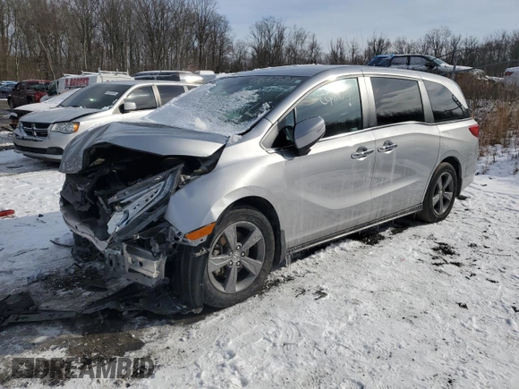 2022 Honda Odyssey EX with VIN 5FNRL6H53NB017028, listed as a Copart auction lot 88647385 with Not Provided miles and Salvage Title. Bid and sale history available at DreamBid. Image 1.