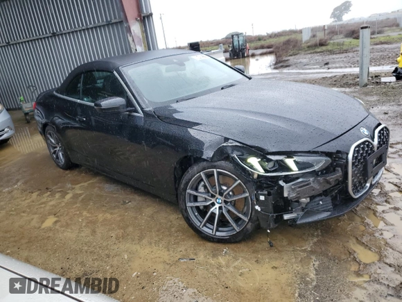 2025 BMW 4 Series 430i xDrive with VIN WBA53DB04SCT08191, listed as a Copart auction lot 86402714 with 8,693 mi miles and Clean Title. Bid and sale history available at DreamBid. Image 4.
