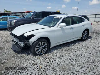 2012 Infiniti M37 with VIN JN1BY1AR4CM390010, listed as a Copart auction lot 57322484 with 165,977 mi miles and Salvage Title. Bid and sale history available at carsss.com. Image 1.
