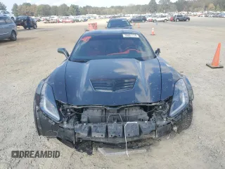 2017 Chevrolet Corvette Z06 2LZ with VIN 1G1YR2D61H5600116, listed as a Copart auction lot 76801114 with 68,965 mi miles and Salvage Title. Bid and sale history available at carsss.com. Image 5.