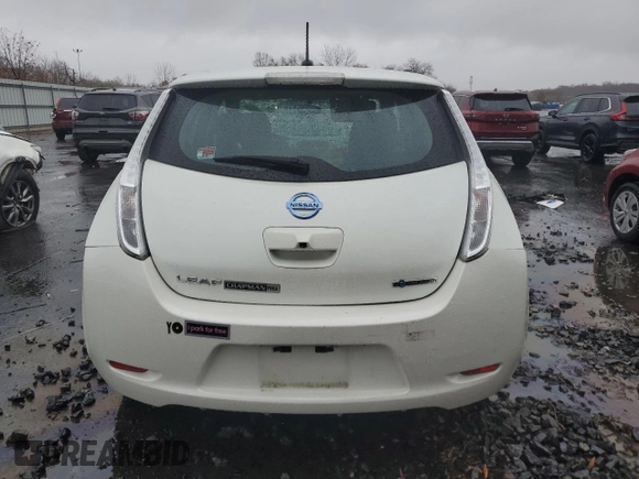 2017 Nissan LEAF SL with VIN 1N4BZ0CP1HC302498, listed as a Copart auction lot 81596034 with 32,514 mi miles and Salvage Title. Bid and sale history available at carsss.com. Image 6.