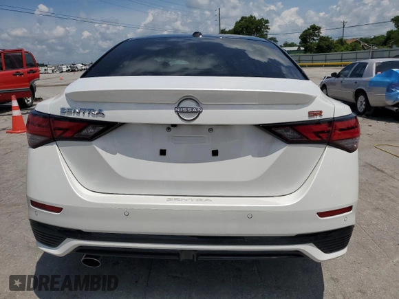 2024 Nissan Sentra SR with VIN 3N1AB8DV6RY330055, listed as a Copart auction lot 61074645 with 21,941 mi miles and Salvage title. Bid and sale history available at DreamBid. Image 6.