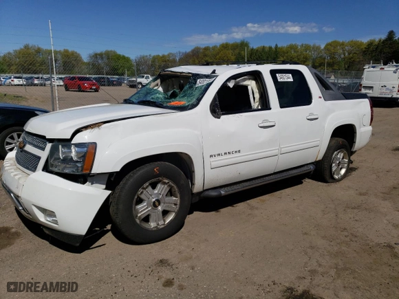 2012 Chevrolet Avalanche LT with VIN 3GNTKFE70CG168471, listed as a Copart auction lot 54001544 with 0 mi miles and Salvage Title. Bid and sale history available at carsss.com. Image 1.