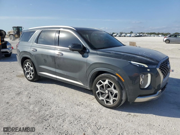 2022 Hyundai Palisade Calligraphy with VIN KM8R74HEXNU449501, listed as a Copart auction lot 45693535 with 30,294 mi miles and Non Repairable. Bid and sale history available at carsss.com. Image 4.