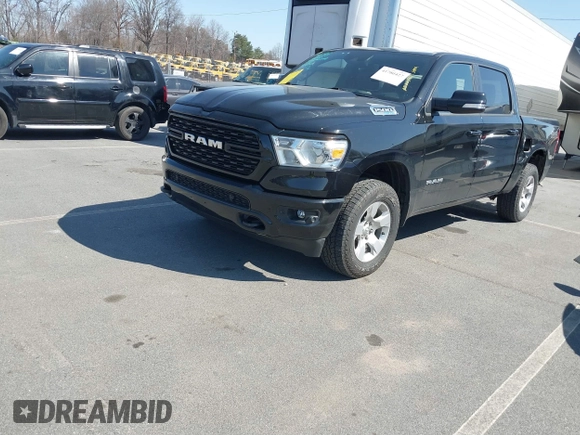 2022 Ram 1500 Big Horn with VIN 1C6SRFFT9NN428671, listed as a IAAI auction lot 41780427 with 63,781 mi miles. Bid and sale history available at carsss.com. Image 18.