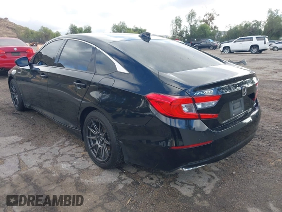 2020 Honda Accord with VIN 1HGCV3F16LA012041, listed as a IAAI auction lot 41501343 with 97,277 mi miles and . Bid and sale history available at DreamBid. Image 3.