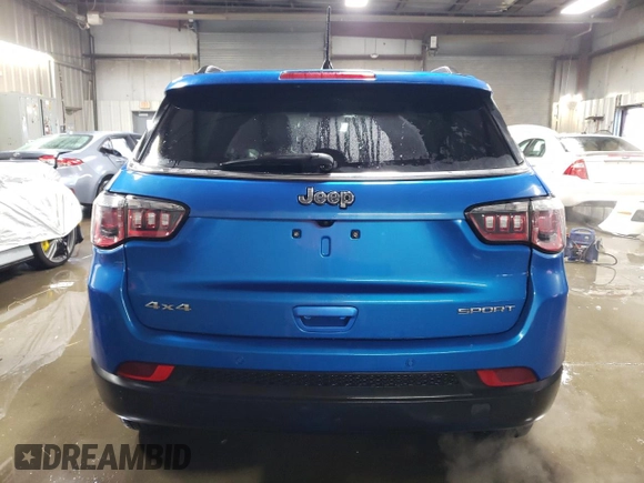 2020 Jeep Compass Sport с VIN 3C4NJDAB5LT149277, выставлен на аукционе Copart как лот 45512905 с пробегом 78 251 миль миль и Списание • Salvage title. История ставок и продаж доступна на DreamBid. Изображение 6.