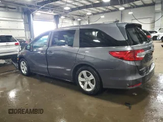 2019 Honda Odyssey EX with VIN 5FNRL6H53KB002850, listed as a Copart auction lot 46446265 with 57,278 mi miles and Salvage Title. Bid and sale history available at carsss.com. Image 2.