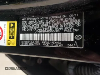 2011 Lexus HS with VIN JTHBB1BA4B2045088, listed as a Copart auction lot 49124525 with 127,288 mi miles and Clean Title. Bid and sale history available at carsss.com. Image 12.