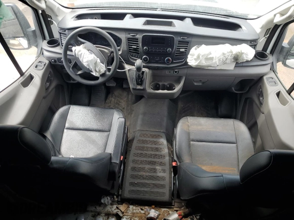 2024 Ford Transit Cargo with VIN 1FTBR1C80RKA15590, listed as a Copart auction lot 47407495 with 28,463 mi miles and Salvage Title. Bid and sale history available at DreamBid. Image 8.