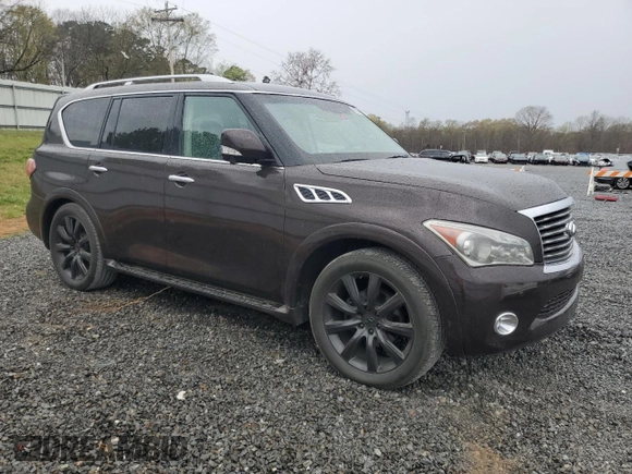 2013 Infiniti QX56 with VIN JN8AZ2NE2D9041441, listed as a Copart auction lot 50211065 with 143,876 mi miles and Clean Title. Bid and sale history available at carsss.com. Image 4.