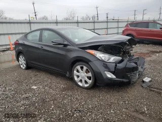 2012 Hyundai Elantra Limited with VIN KMHDH4AEXCU309723, listed as a Copart auction lot 50999765 with 126,030 mi miles and Salvage Title. Bid and sale history available at carsss.com. Image 4.