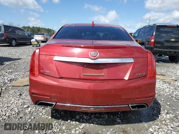 2014 Cadillac CTS Luxury RWD with VIN 1G6AR5SX4E0141455, listed as a Copart auction lot 48504305 with Not Provided miles and Salvage Title. Bid and sale history available at carsss.com. Image 6.
