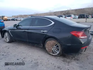 2021 Genesis G70 2.0T with VIN KMTG34LA0MU070213, listed as a Copart auction lot 82487324 with 29,149 mi miles and Salvage Title. Bid and sale history available at DreamBid. Image 2.