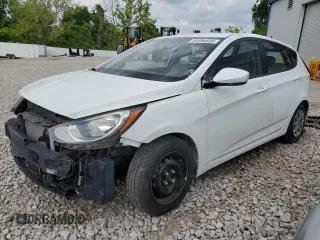 2014 Hyundai Accent GS z VIN KMHCT5AE4EU166240, wystawiony jako Copart lot #56554505 z przebiegiem 56 731 mil mil oraz Szkoda całkowita • Salvage title. Historia ofert i sprzedaży dostępna na DreamBid. Obrazek 1.
