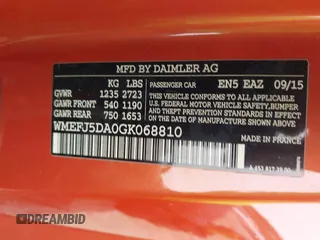 2016 Smart fortwo Passion z VIN WMEFJ5DA0GK068810, wystawiony jako IAAI lot #42344913 z przebiegiem 68 724 mil mil oraz . Historia ofert i sprzedaży dostępna na DreamBid. Obrazek 9.