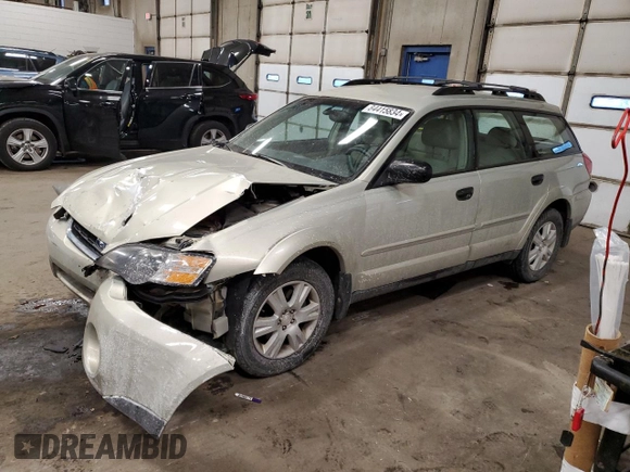 2005 Subaru Legacy Outback z VIN 4S4BP61C457388862, wystawiony jako Copart lot #84415834 z przebiegiem 112 448 mil mil oraz Szkoda całkowita • Salvage title. Historia ofert i sprzedaży dostępna na DreamBid. Obrazek 1.