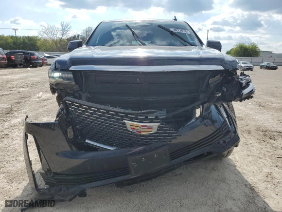 2021 Cadillac Escalade Premium Luxury with VIN 1GYS4BKL1MR375018, listed as a Copart auction lot 70282674 with 47,082 mi miles and Salvage Title. Bid and sale history available at carsss.com. Image 5.
