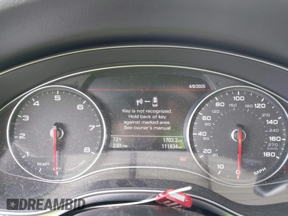 2016 Audi A6 3.0T Premium Plus with VIN WAUFGAFC1GN047352, listed as a IAAI auction lot 41934958 with 111,834 mi miles. Bid and sale history available at carsss.com. Image 7.