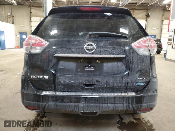 2014 Nissan Rogue S with VIN 5N1AT2MV5EC856022, listed as a Copart auction lot 44601055 with 95,637 mi miles and Salvage Title. Bid and sale history available at carsss.com. Image 6.