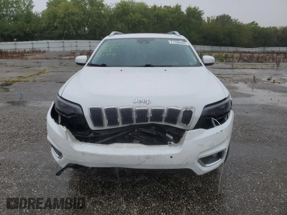 2019 Jeep Cherokee Overland with VIN 1C4PJMJN8KD311541, listed as a Copart auction lot 71706494 with Not provided miles and Salvage title. Bid and sale history available at DreamBid. Image 5.