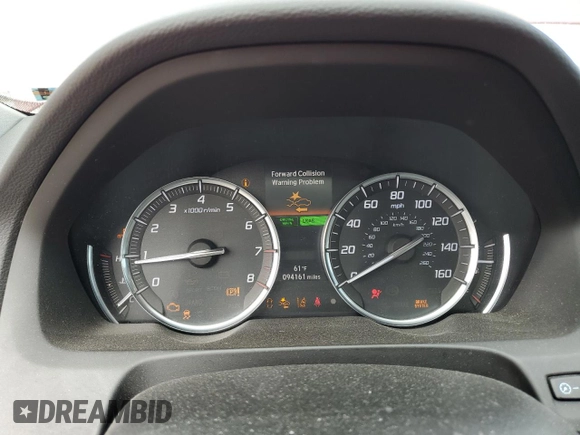 2017 Acura TLX Technology with VIN 19UUB1F53HA006760, listed as a Copart auction lot 50632845 with 94,161 mi miles and Salvage Title. Bid and sale history available at DreamBid. Image 9.