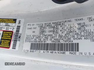 2014 Toyota Tacoma with VIN 5TFNX4CN9EX038101, listed as a IAAI auction lot 41487967 with 103,012 mi miles and . Bid and sale history available at DreamBid. Image 9.