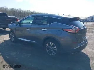 2015 Nissan Murano Platinum with VIN 5N1AZ2MH0FN217772, listed as a IAAI auction lot 41918231 with 168,952 mi miles. Bid and sale history available at carsss.com. Image 3.