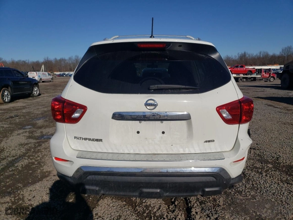 2017 Nissan Pathfinder S with VIN 5N1DR2MM8HC678808, listed as a Copart auction lot 45260615 with 114280 miles and Salvage Title. Bid and sale history available at carsss.com. Image 6.
