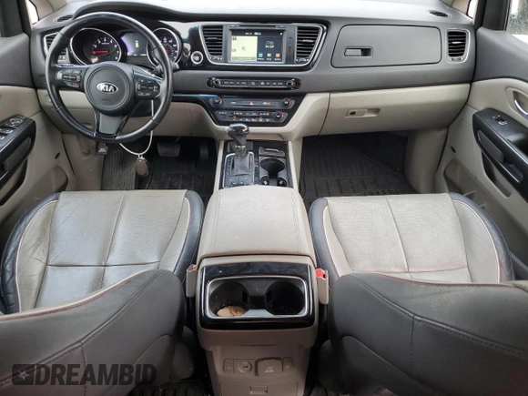 2015 Kia Sedona SX with VIN KNDMC5C17F6036123, listed as a Copart auction lot 58172094 with 128,585 mi miles and Clean Title. Bid and sale history available at carsss.com. Image 8.