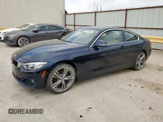 2017 BMW 4 Series 430i with VIN WBA4R7C52HK895575, listed as a Copart auction lot 55348865 with 57,288 mi miles and Clean Title. Bid and sale history available at carsss.com. Image 1.