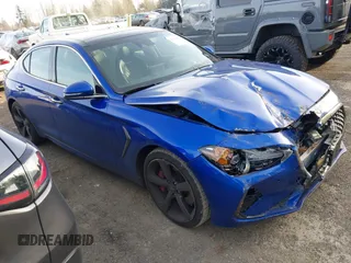 2020 Genesis G70 3.3T with VIN KMTG34LEXLU049127, listed as a IAAI auction lot 41376324 with 38,539 mi miles and . Bid and sale history available at DreamBid. Image 1.