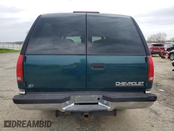 1998 Chevrolet Suburban with VIN 1GNFK16R3WJ359062, listed as a Copart auction lot 54632515 with 195,134 mi miles and Non Repairable. Bid and sale history available at DreamBid. Image 6.