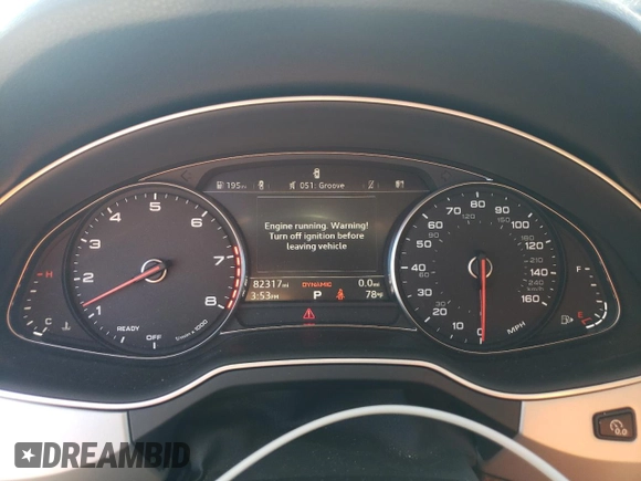 2019 Audi Q7 Premium with VIN WA1AHAF77KD038547, listed as a Copart auction lot 49348855 with 82,317 mi miles and Salvage title. Bid and sale history available at DreamBid. Image 9.