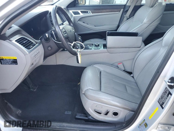 2017 Genesis G80 3.8L z VIN KMHGN4JE5HU199418, wystawiony jako Copart lot #88864925 z przebiegiem 126 904 mil mil oraz Szkoda całkowita • Salvage title. Historia ofert i sprzedaży dostępna na DreamBid. Obrazek 7.